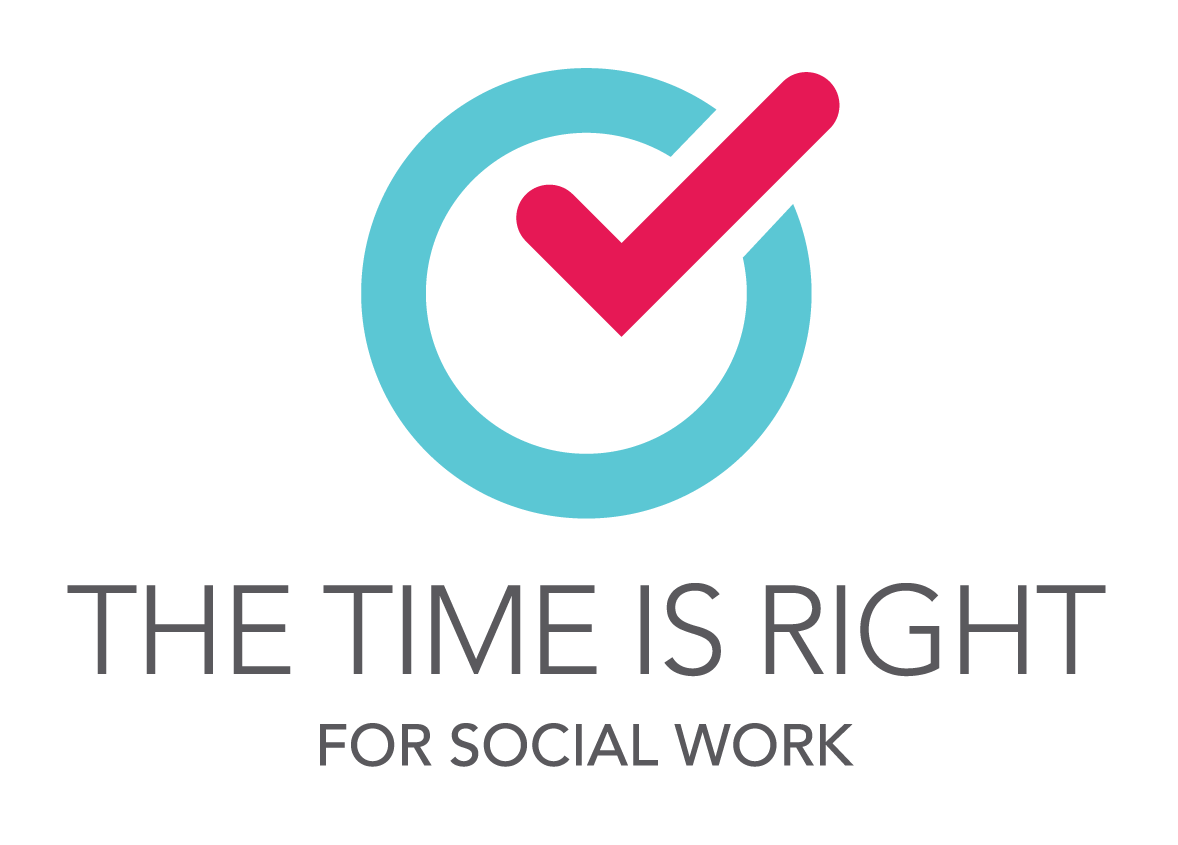 2022 SWM Logo - The Time is Right for Social Work. It's National Social Work Month!