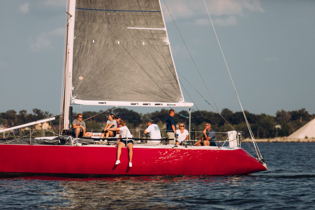 Sailboat on Muskegon Lake